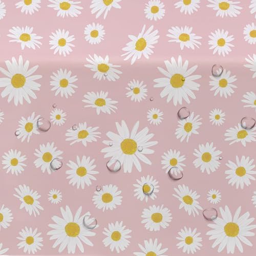 Xigejob Daisy Party Tablecloth 3Pack 54in x 108in