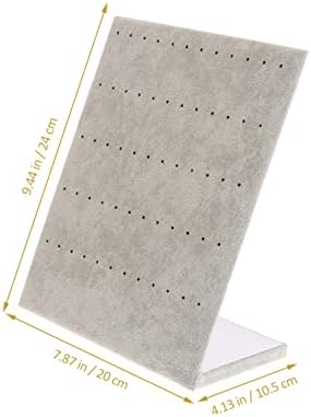Holibanna 2pcs Flannelette Earring Holder Display Stand