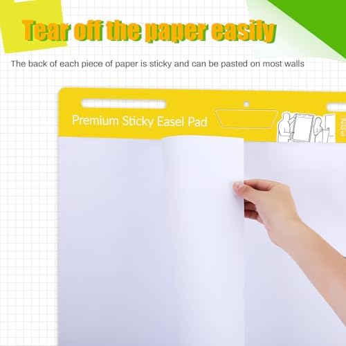 ReliThick 12 Pads Sticky Easel Paper for Teachers