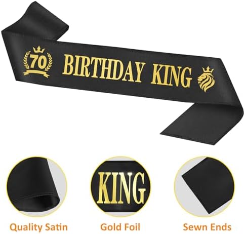 70th Birthday Party Decor for Men Pack
