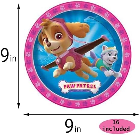 Paw Patrol Pink Party Pack for 16 Guests