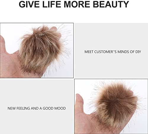 Fluffy Raccoon Faux Fur Ball Hat Decor