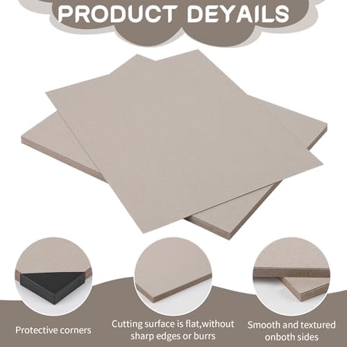 AXELIP Chipboard Cardboard 85x11 Inch 20 Sheets