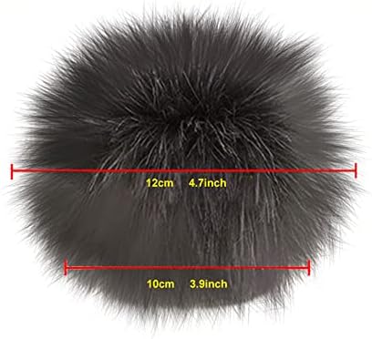Faux Fur Pom Poms Balls 16PCS for Hats and Keychains