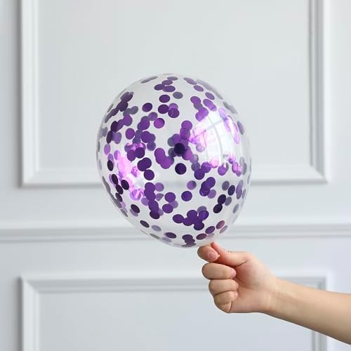 18 Pcs Purple Butterfly Balloons Birthday Decorations Set