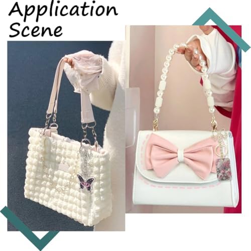 18Pcs Bowknot Keychain Set with Swivel Clasp