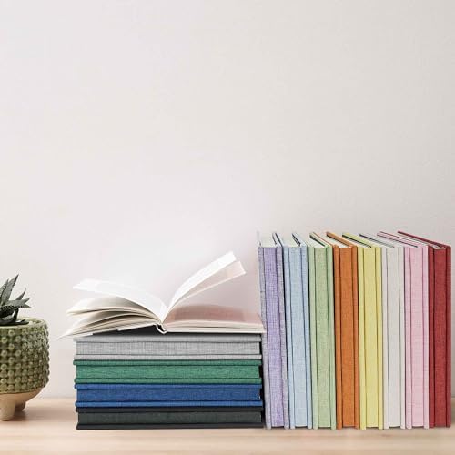 Yopih Photo Album with Magnetic Linen Cover and Self-Adhesive Pages - 40 Page Scrapbook for Family and Wedding Gifts