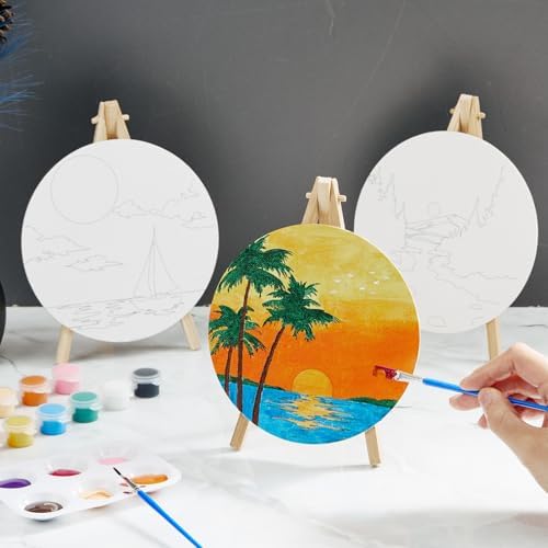 Supervitae 72 Piece Paint and Sip Canvas Kit for Adults