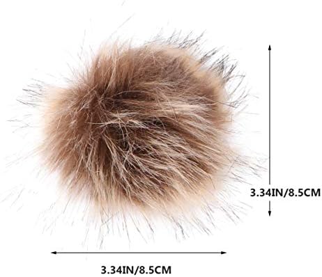 Fluffy Raccoon Faux Fur Ball Hat Decor