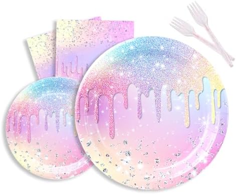 Iridescent Diamond Party Decor Set for 24 Guests