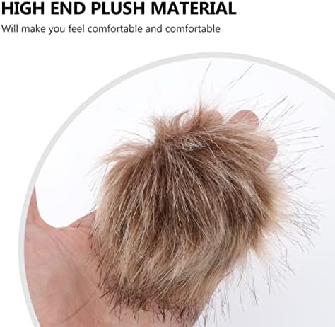 Fluffy Raccoon Faux Fur Ball Hat Decor