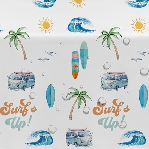 Surfs Up Party Tablecloth Boys 3 Pack