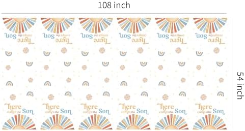 Here Comes The Sun Baby Shower Tablecloth 3 Pcs 54x108