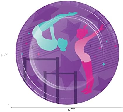 Gymnastics Party Supplies Set for 8