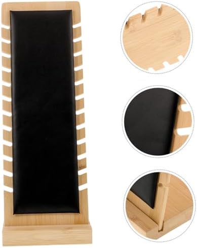 1pc Bamboo Necklace Easel Display Stand Freestanding Jewelry Holder
