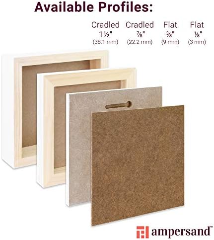Ampersand Art Supply Wood Gesso Panel 5x7