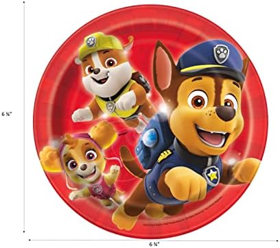 Paw Patrol Birthday Party Supplies Bundle - 16 Plates Napkins