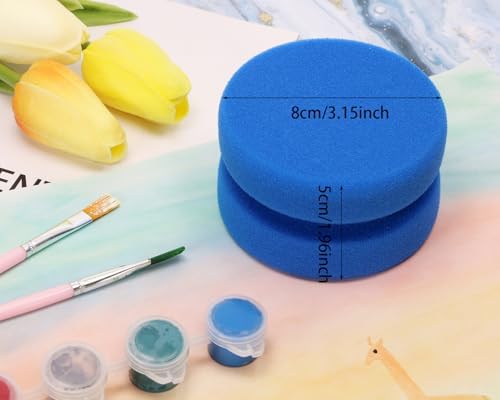 Penta Angel Paint Sponge Applicator 2Pcs 31 Inch Double-Side Round