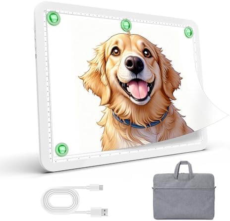 Zocelight A4 Light Pad with Bag 9000Lux Rechargeable