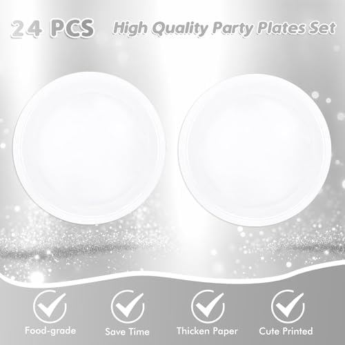 49Pcs White Party Decorations Set for Birthday Celebrations
