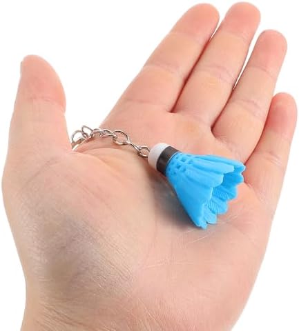 LUOZZY 9 Pcs Mini Badminton Ball Keychains