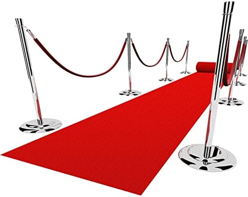 EZLucky Red Carpet Runner for Party 26x15 ft