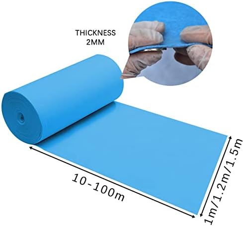 Blue Romantic Wedding Aisle Rug 15x30m Non-Slip Carpet Roll