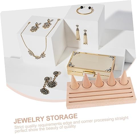 GALPADA 1set Simple Display Rack for Jewelry Cones and Earrings