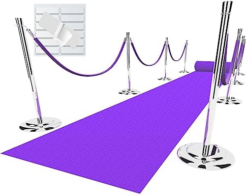 Purple Carpet Runner for Party - 26X15ft