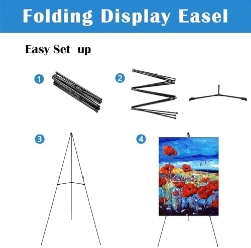 Falling in Art 63 Adjustable Poster Easel Stand 6 Pack