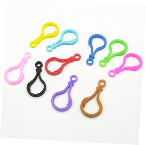 100pcs Acrylic Keyring Hooks Belt Clips for Backpack Pendant Party Favor