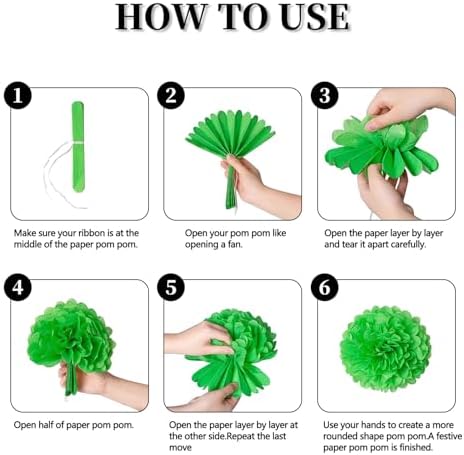 20PCS Royal Blue Tissue Paper Pom Poms for Party Decor