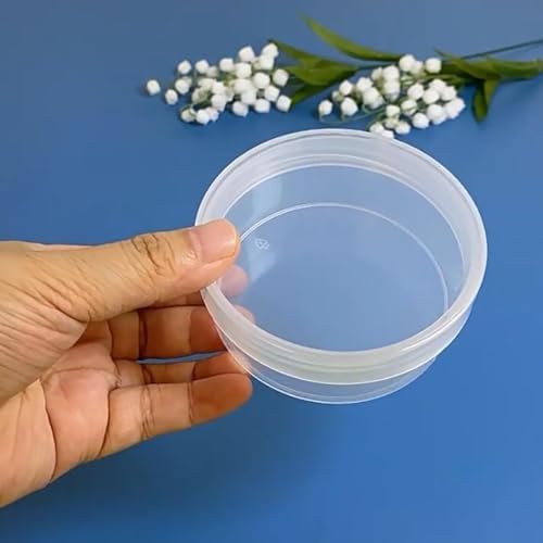 12 Pcs Round Plastic Bead Organizers with Lid