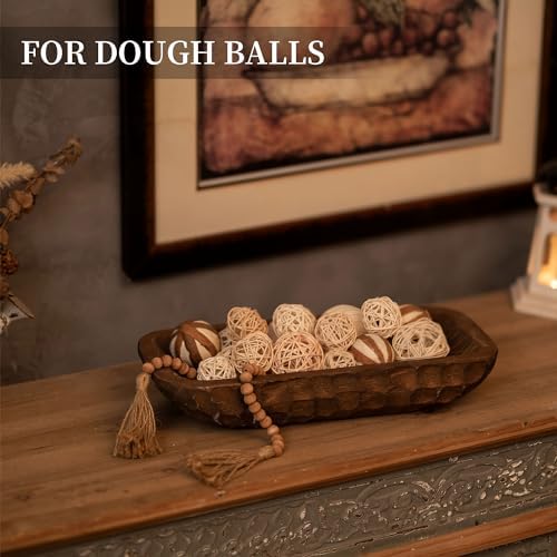 Hanobe Decorative Wood Dough Bowl 165 Inches