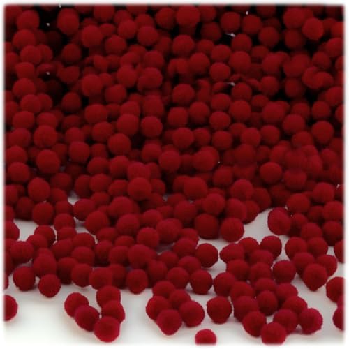 The Crafts Outlet 100 Piece Acrylic Pom Poms for Crafting