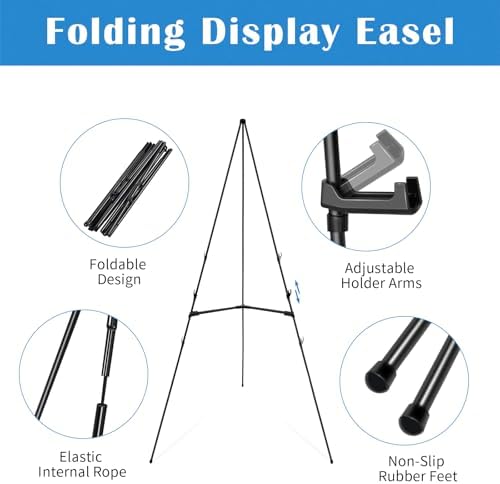 Falling in Art 63 Adjustable Poster Easel Stand 6 Pack