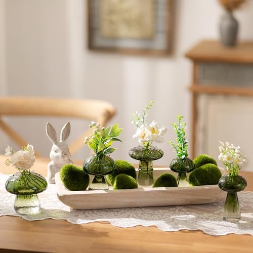 Hanobe Decorative Wood Dough Bowl Rustic Unfinished Natural Table Centerpiece Candle Holder