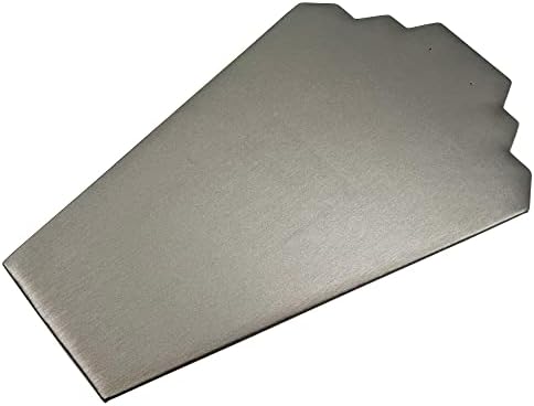 N NicePackaging Special Edition Steel Grey Leatherette 2-Notch Necklace Display 5 Pack