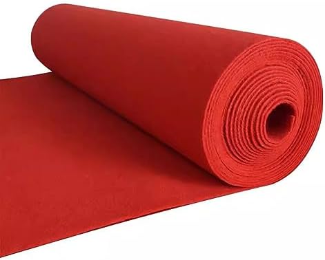 Red Wedding Aisle Runner Carpet 2mm Thickness Event Rug
