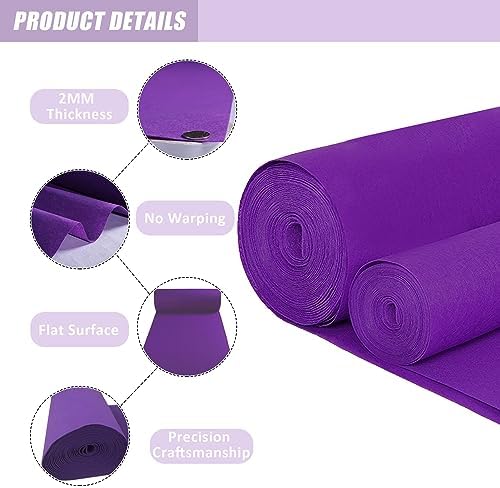 Purple Aisle Carpet Runner for Wedding Events 15x30m