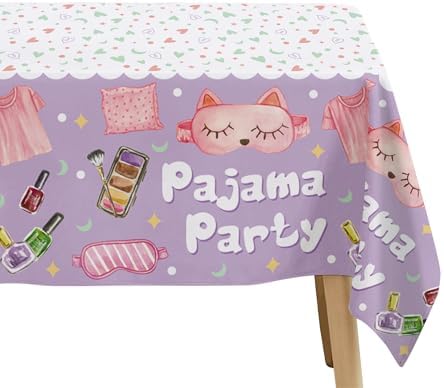 Sleepover Party Supplies Tablecloth 3 Pack