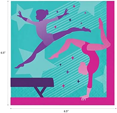 Gymnastics Party Supplies Set for 8