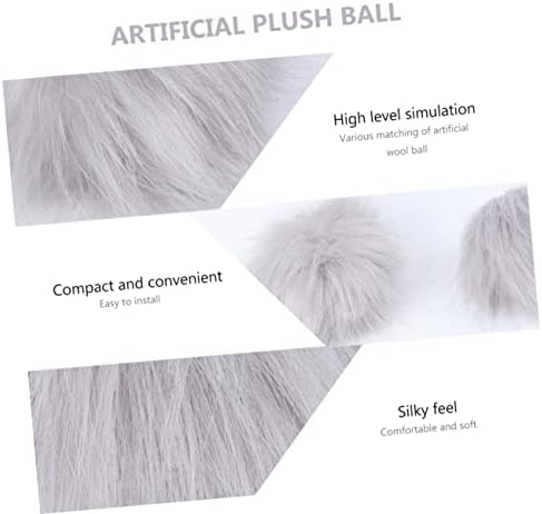 Holiday Imitation Raccoon Fox Plush Pom Pom Balls