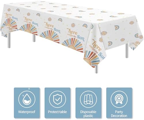Here Comes The Sun Baby Shower Tablecloth 3 Pcs 54x108