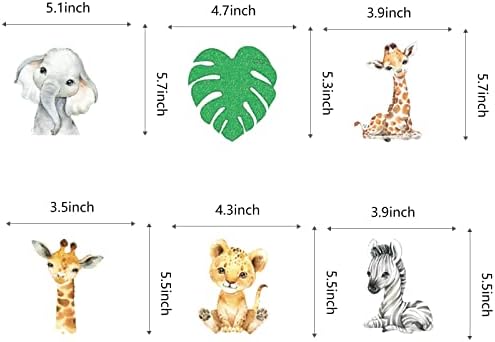 12Pcs Wild One Hanging Swirls Ceiling Streamers for Jungle Birthday Party Decorations