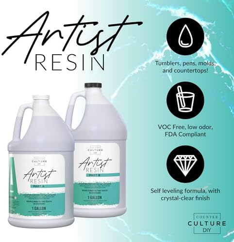 Counter Culture DIY Clear Artist Resin 2 Gallon Kit