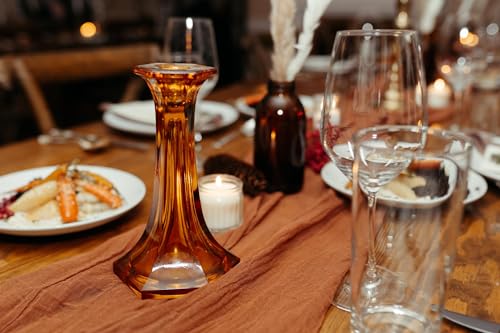 50ft Terracotta Orange Rust Cheesecloth Table Runner