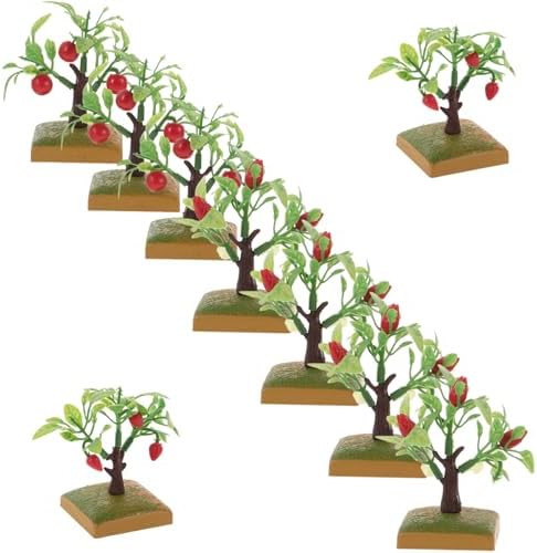 Happyyami 10pcs Miniature Model Trees for Crafts and Decorations