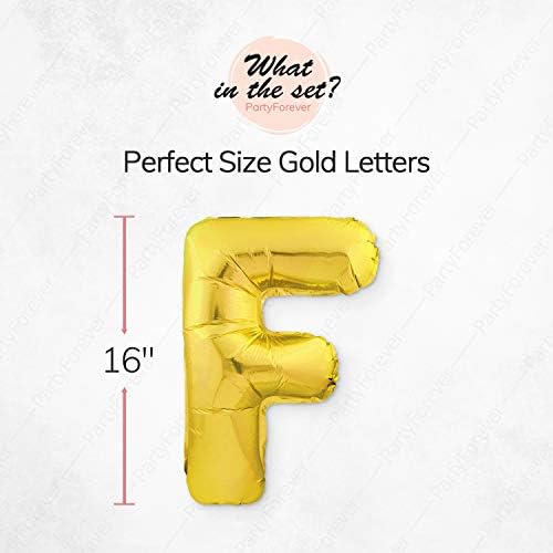 PartyForever Big Gold Fiesta Balloons Decor Kit - Bridal Shower Hen Party Supplies