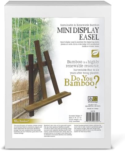Art Advantage Mini Display Easel Bamboo 1